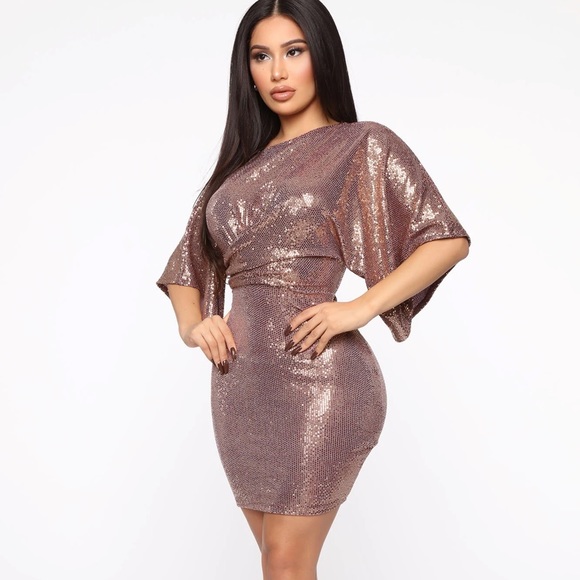 Fashion Nova Sequin Heading Out Mini Dress - Picture 3 of 6